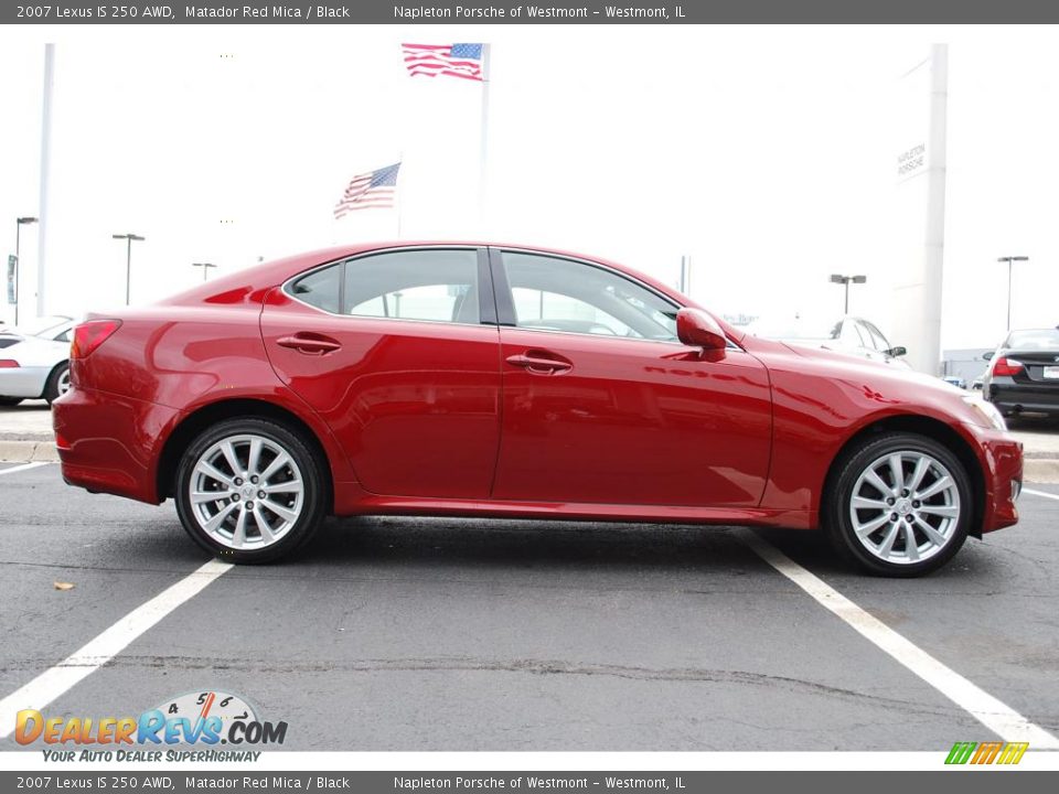 2007 Lexus IS 250 AWD Matador Red Mica / Black Photo #4