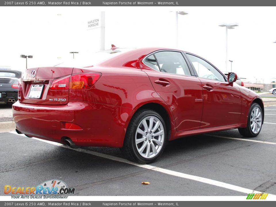 2007 Lexus IS 250 AWD Matador Red Mica / Black Photo #5