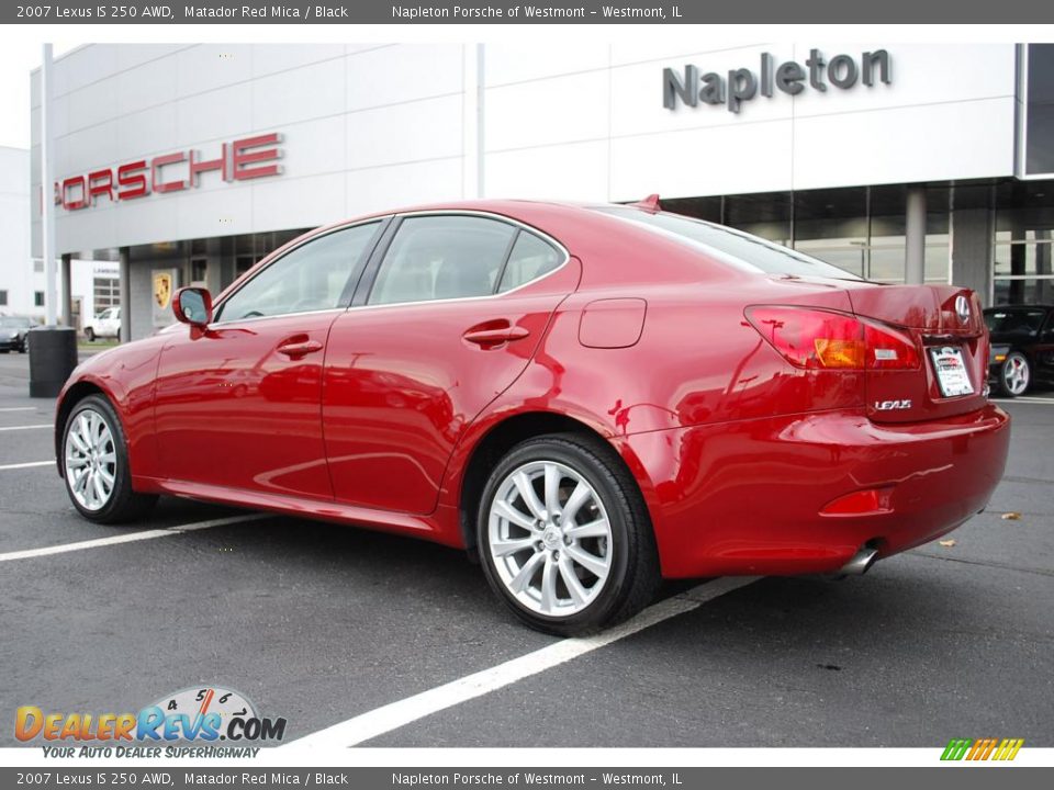 2007 Lexus IS 250 AWD Matador Red Mica / Black Photo #7