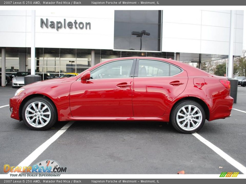 2007 Lexus IS 250 AWD Matador Red Mica / Black Photo #8