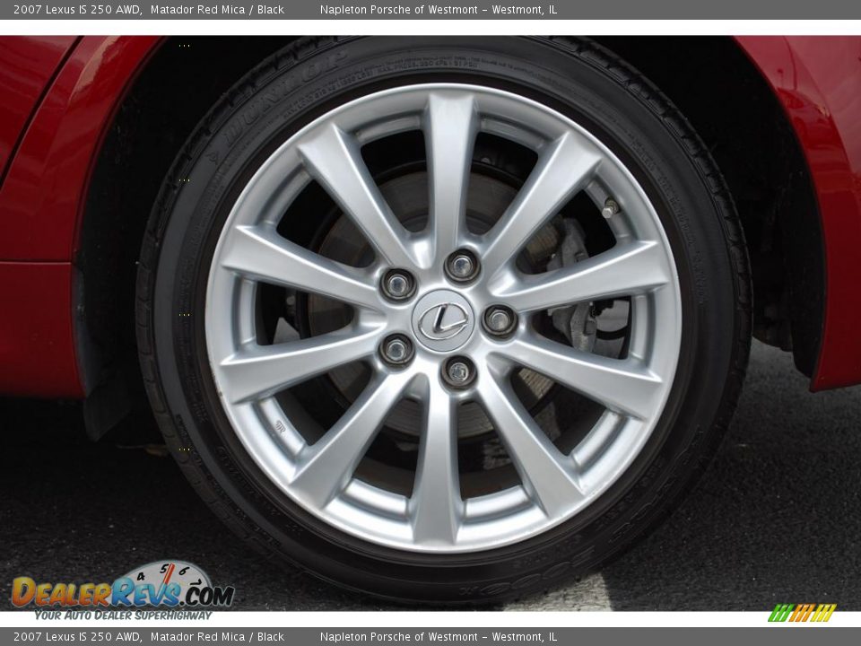 2007 Lexus IS 250 AWD Matador Red Mica / Black Photo #9