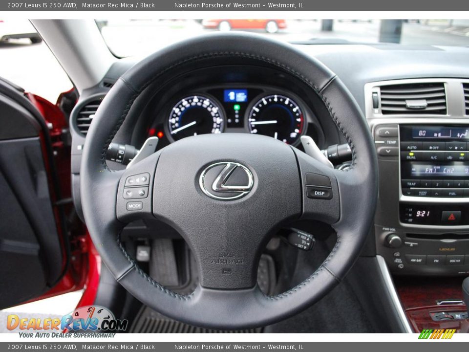 2007 Lexus IS 250 AWD Matador Red Mica / Black Photo #11