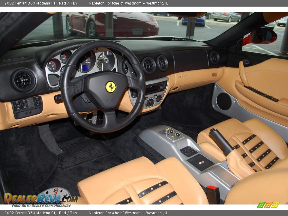 2002 Ferrari 360 Modena F1 Red / Tan Photo #12