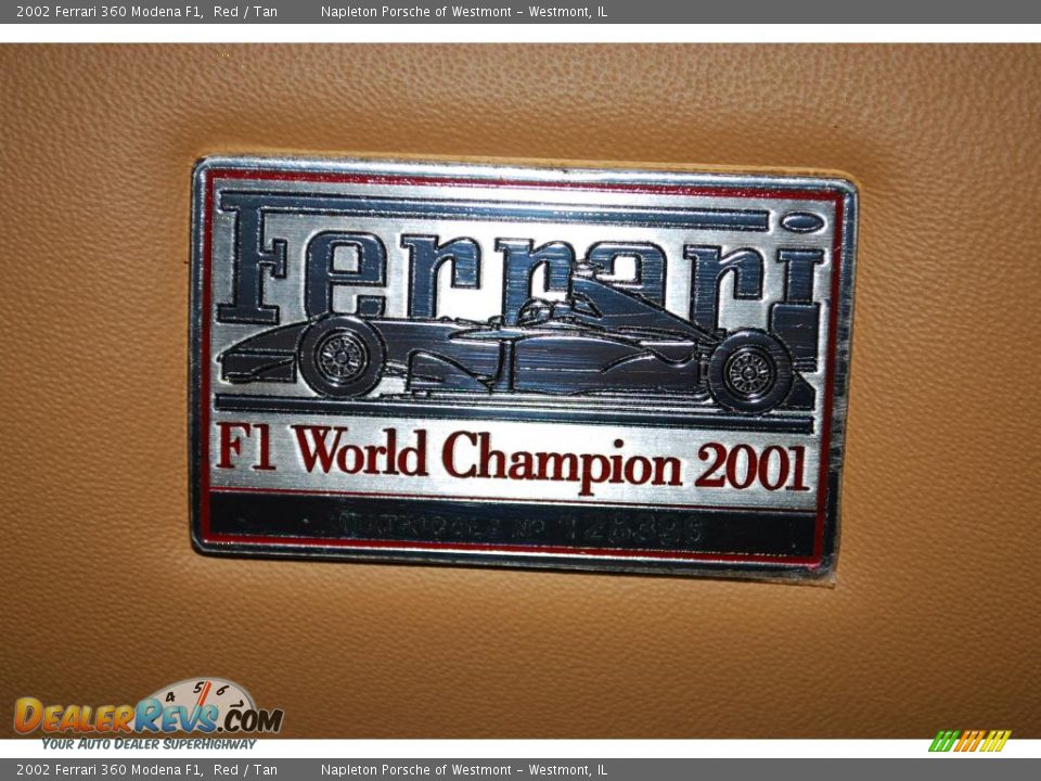 2002 Ferrari 360 Modena F1 Red / Tan Photo #23