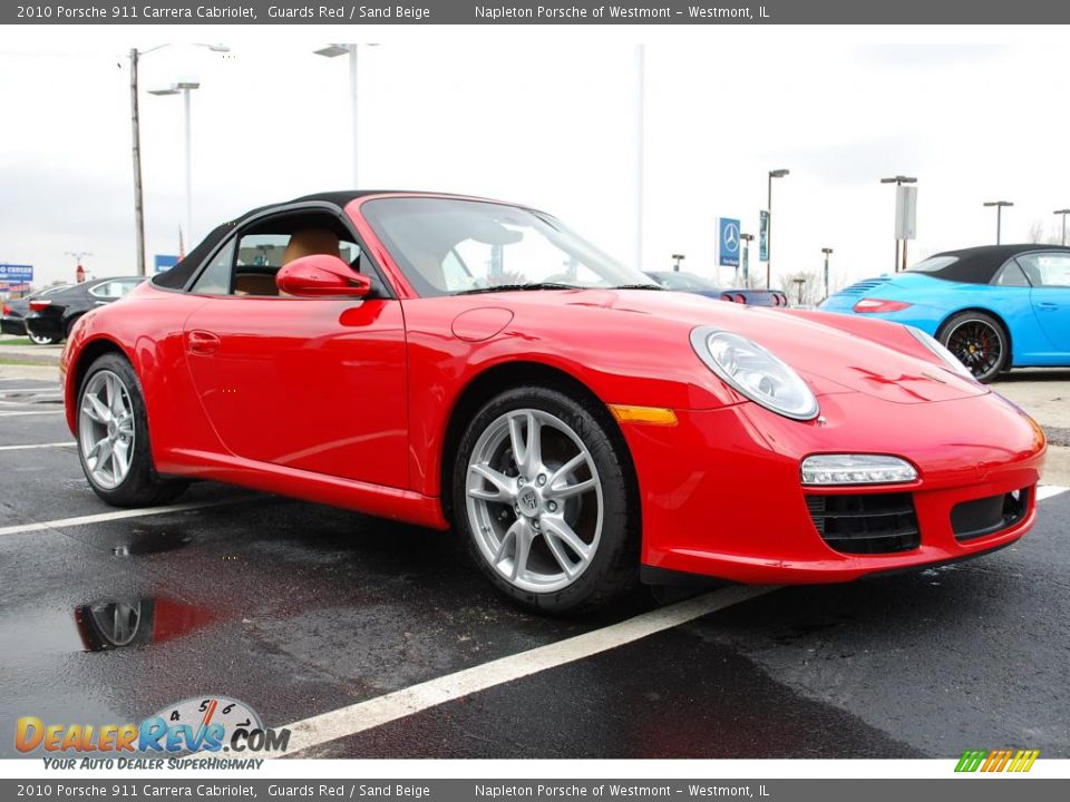 2010 Porsche 911 Carrera Cabriolet Guards Red / Sand Beige Photo #3