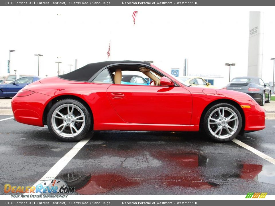 2010 Porsche 911 Carrera Cabriolet Guards Red / Sand Beige Photo #4