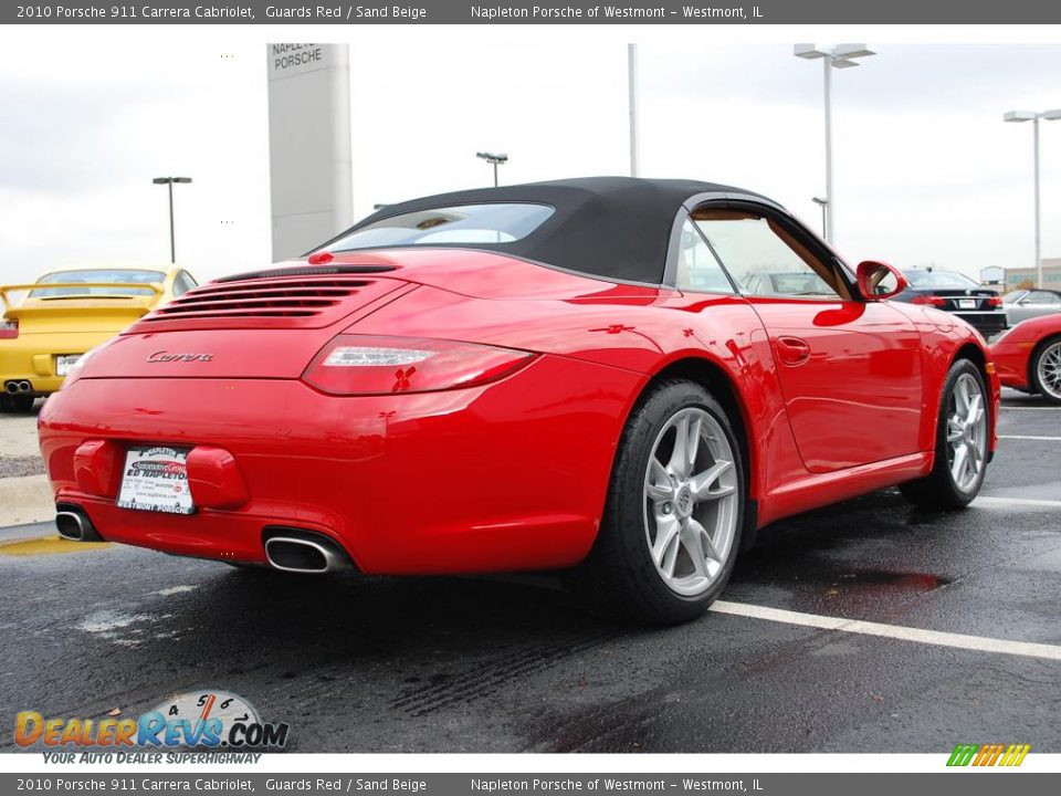 2010 Porsche 911 Carrera Cabriolet Guards Red / Sand Beige Photo #5