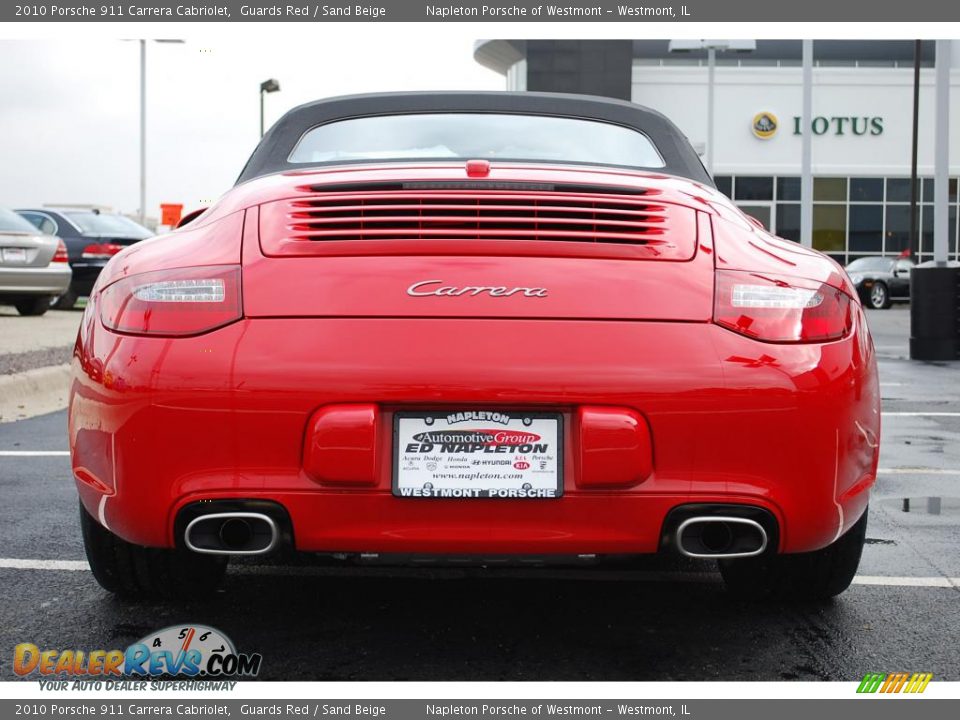 2010 Porsche 911 Carrera Cabriolet Guards Red / Sand Beige Photo #6