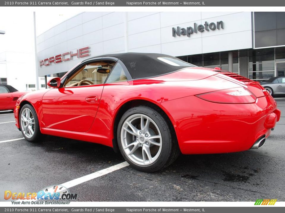 2010 Porsche 911 Carrera Cabriolet Guards Red / Sand Beige Photo #7