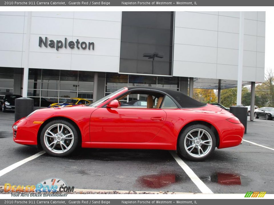 2010 Porsche 911 Carrera Cabriolet Guards Red / Sand Beige Photo #8