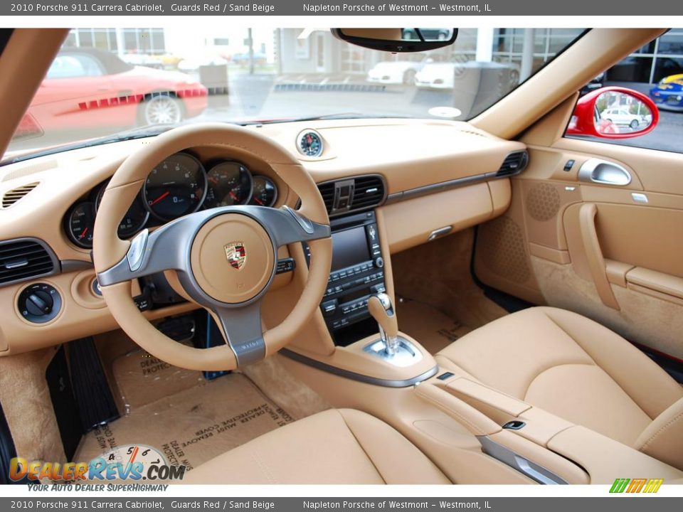2010 Porsche 911 Carrera Cabriolet Guards Red / Sand Beige Photo #9