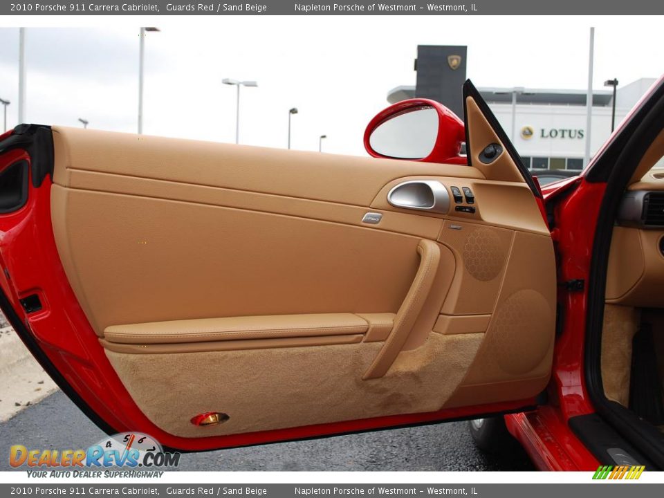 2010 Porsche 911 Carrera Cabriolet Guards Red / Sand Beige Photo #15