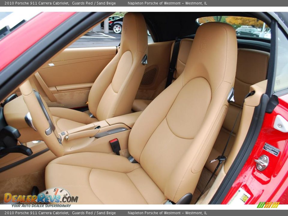 2010 Porsche 911 Carrera Cabriolet Guards Red / Sand Beige Photo #16