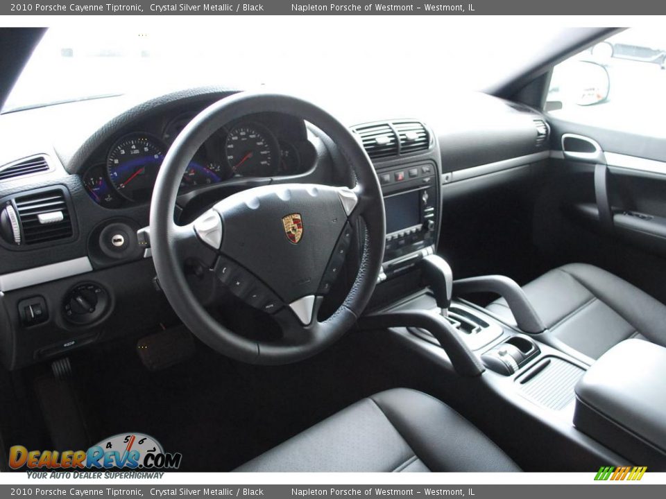 2010 Porsche Cayenne Tiptronic Crystal Silver Metallic / Black Photo #8