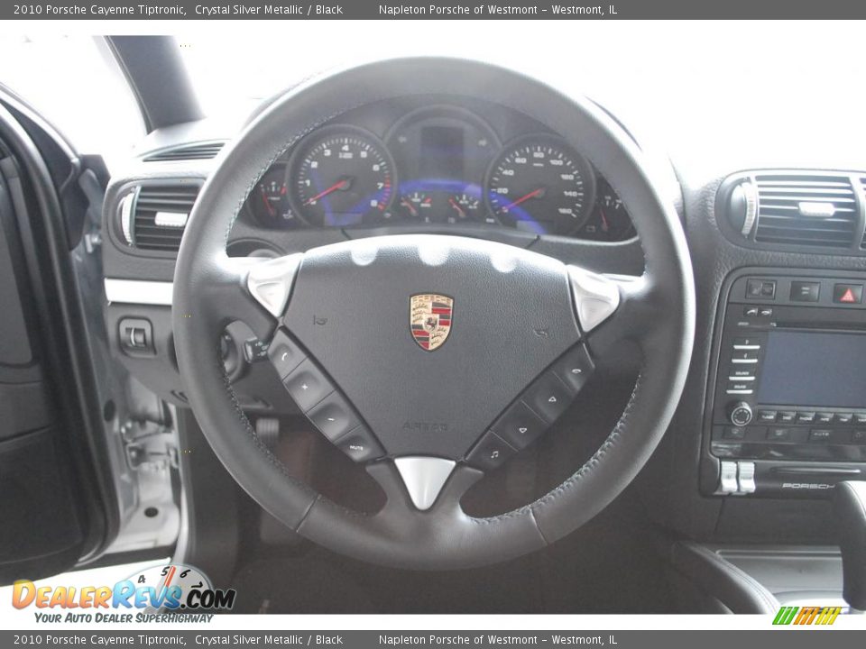 2010 Porsche Cayenne Tiptronic Crystal Silver Metallic / Black Photo #9