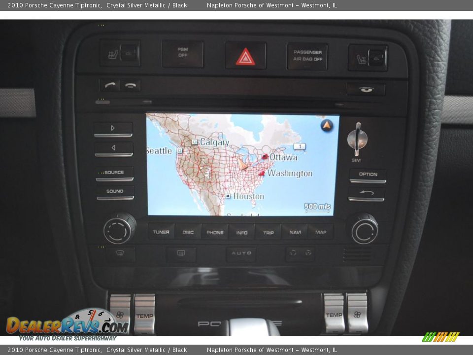 2010 Porsche Cayenne Tiptronic Crystal Silver Metallic / Black Photo #10