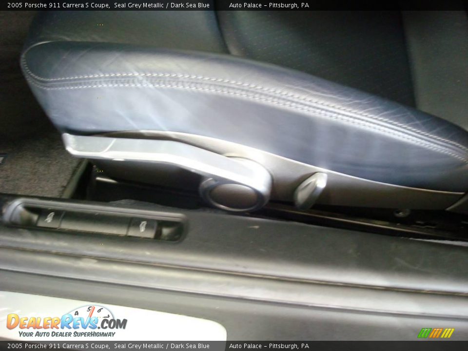 2005 Porsche 911 Carrera S Coupe Seal Grey Metallic / Dark Sea Blue Photo #14