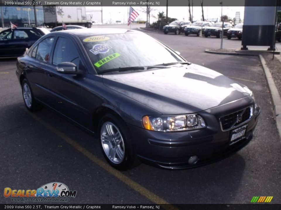 2009 Volvo S60 2.5T Titanium Grey Metallic / Graphite Photo #7