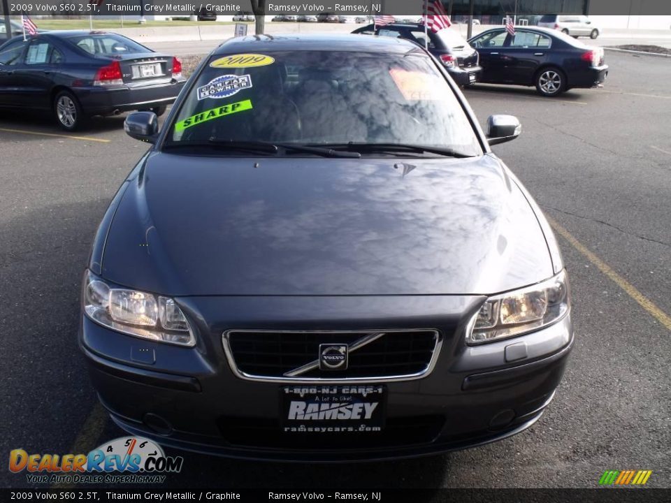 2009 Volvo S60 2.5T Titanium Grey Metallic / Graphite Photo #8