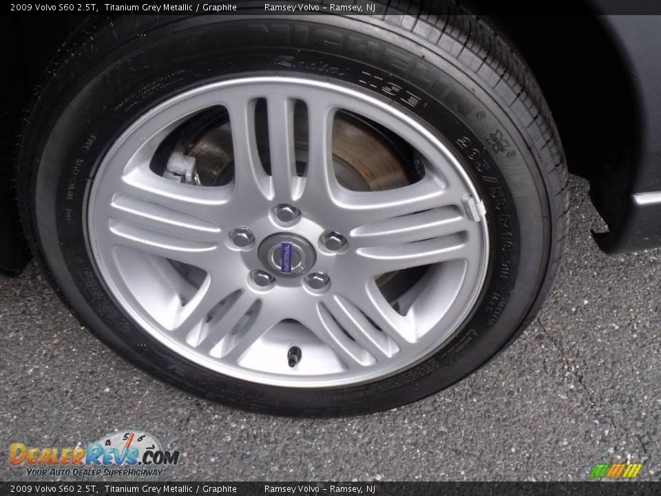 2009 Volvo S60 2.5T Titanium Grey Metallic / Graphite Photo #16
