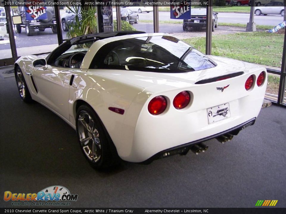 2010 Chevrolet Corvette Grand Sport Coupe Arctic White / Titanium Gray Photo #2