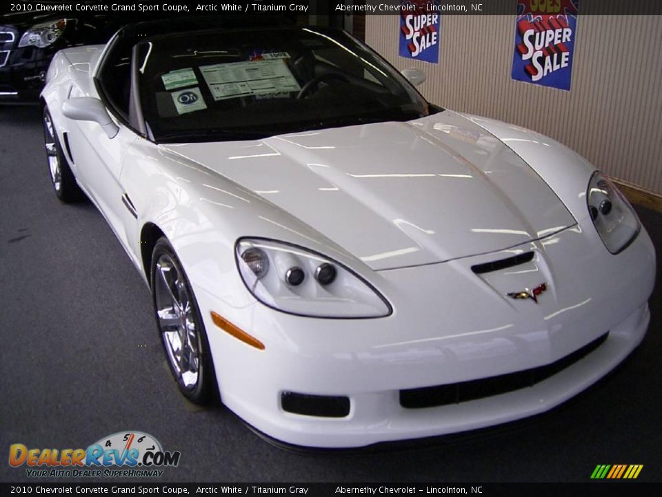 2010 Chevrolet Corvette Grand Sport Coupe Arctic White / Titanium Gray Photo #5
