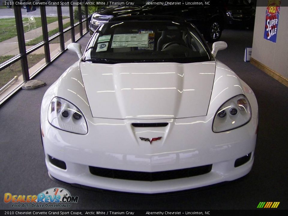2010 Chevrolet Corvette Grand Sport Coupe Arctic White / Titanium Gray Photo #6