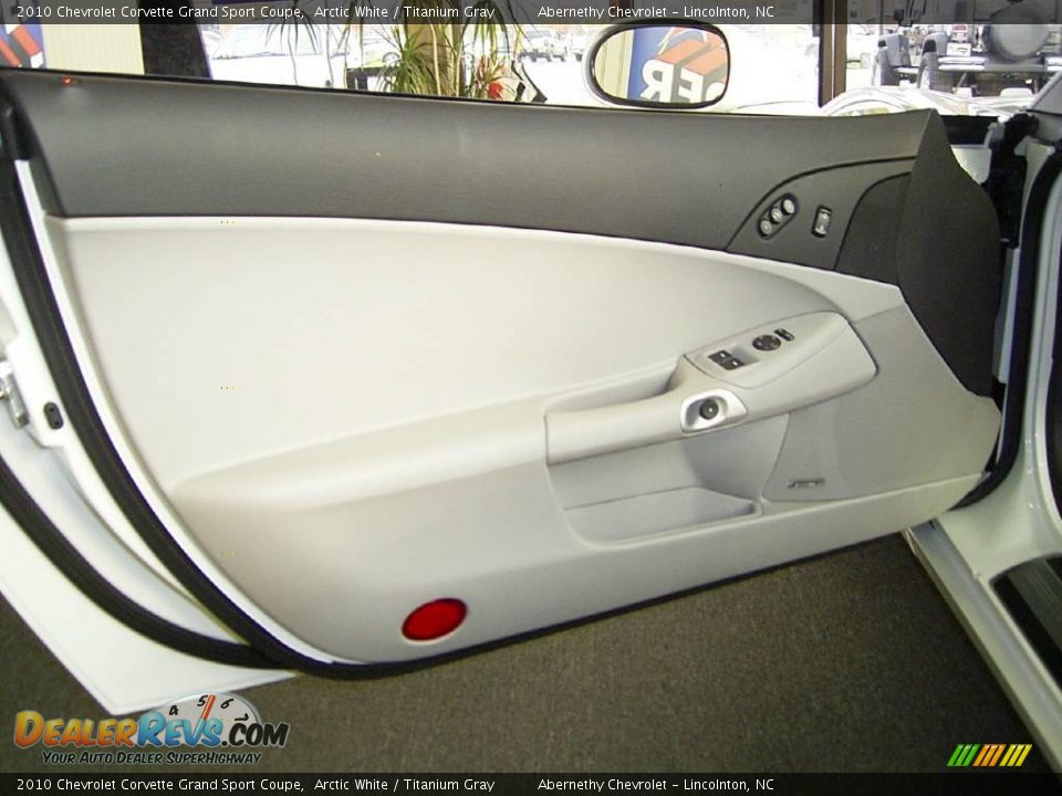 2010 Chevrolet Corvette Grand Sport Coupe Arctic White / Titanium Gray Photo #7