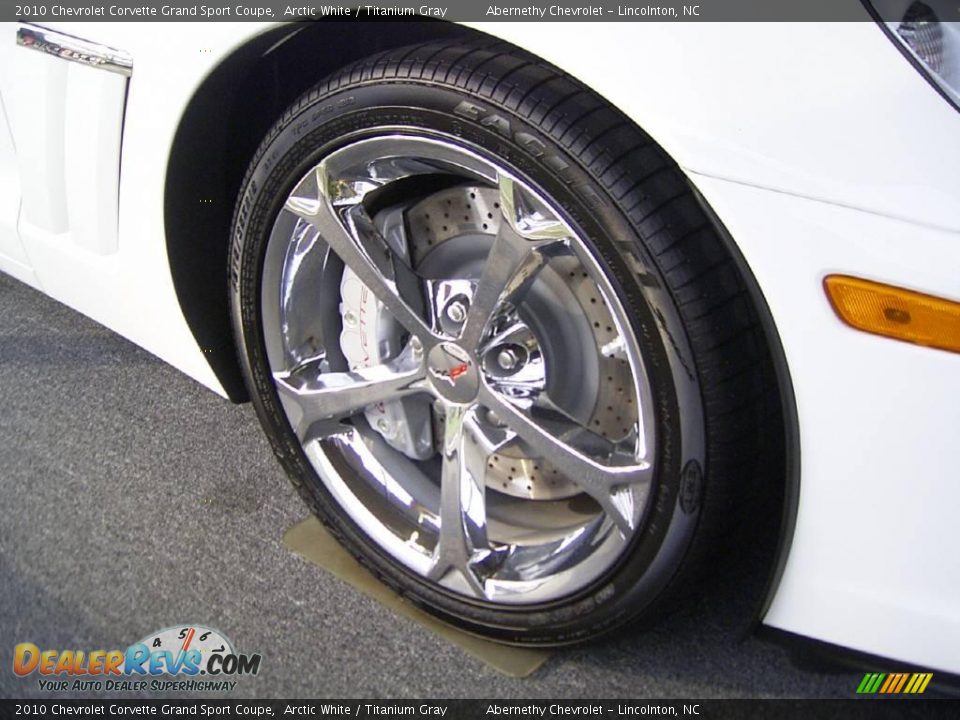 2010 Chevrolet Corvette Grand Sport Coupe Arctic White / Titanium Gray Photo #20