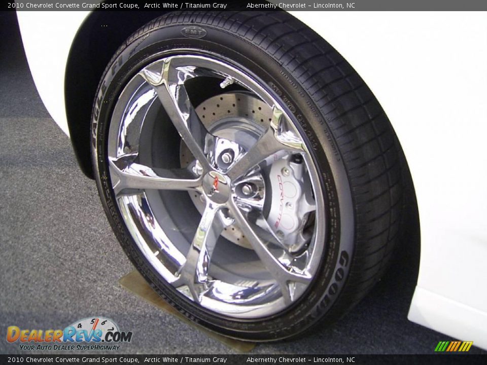 2010 Chevrolet Corvette Grand Sport Coupe Arctic White / Titanium Gray Photo #21