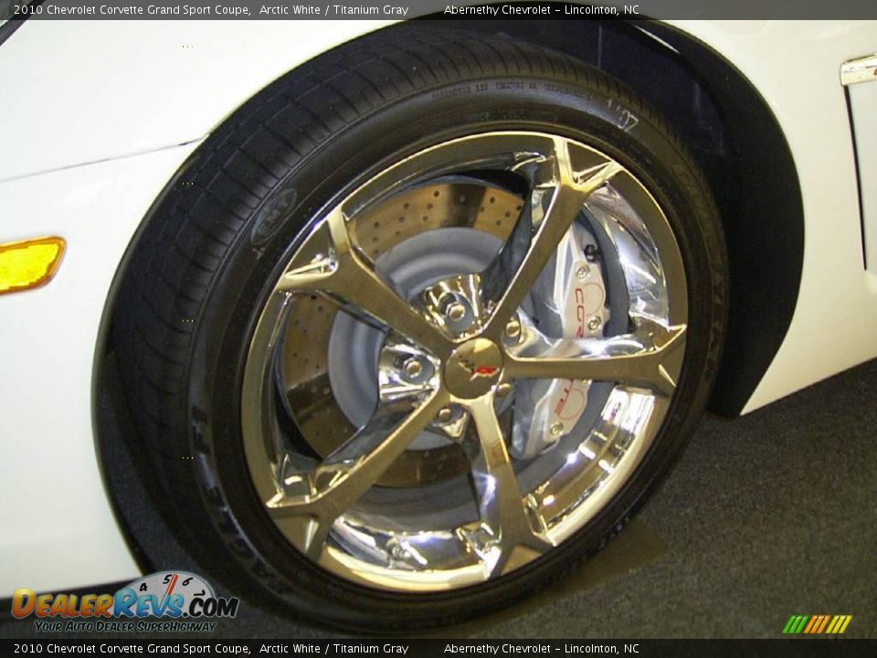 2010 Chevrolet Corvette Grand Sport Coupe Arctic White / Titanium Gray Photo #22