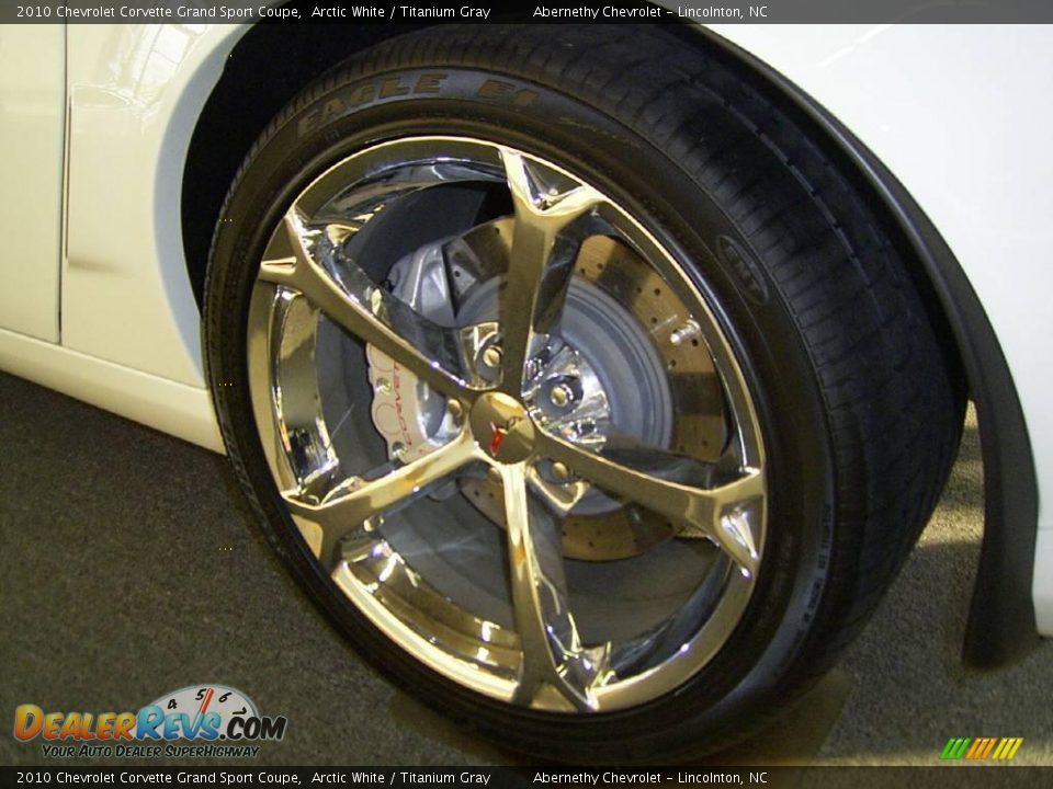 2010 Chevrolet Corvette Grand Sport Coupe Arctic White / Titanium Gray Photo #23