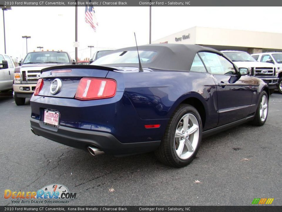 2010 Ford Mustang GT Convertible Kona Blue Metallic / Charcoal Black Photo #3