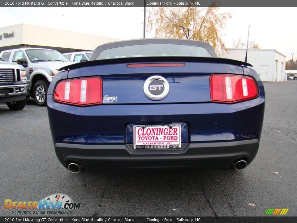2010 Ford Mustang GT Convertible Kona Blue Metallic / Charcoal Black Photo #4