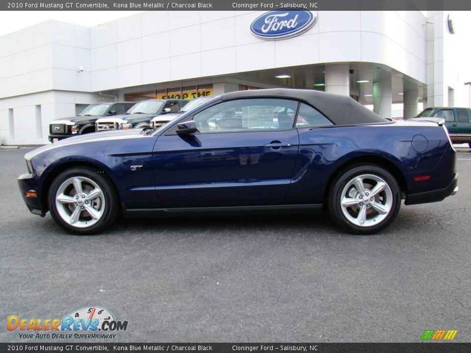 2010 Ford Mustang GT Convertible Kona Blue Metallic / Charcoal Black Photo #5