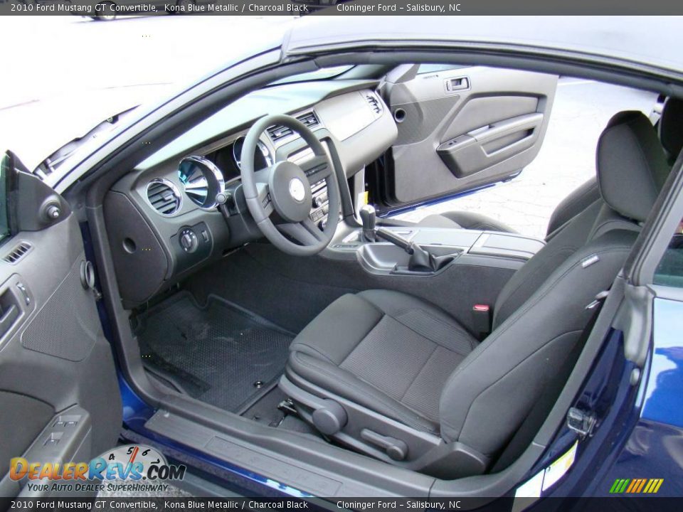 2010 Ford Mustang GT Convertible Kona Blue Metallic / Charcoal Black Photo #8