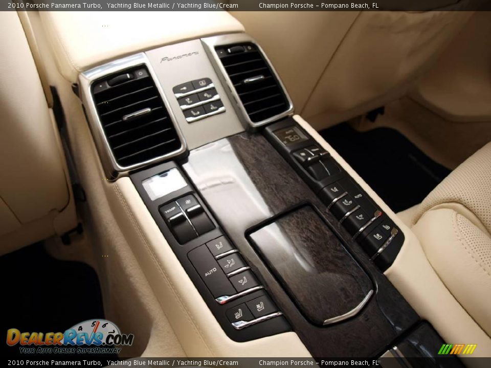 2010 Porsche Panamera Turbo Yachting Blue Metallic / Yachting Blue/Cream Photo #21