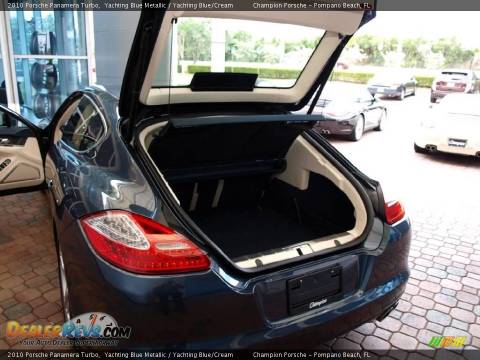 2010 Porsche Panamera Turbo Yachting Blue Metallic / Yachting Blue/Cream Photo #23