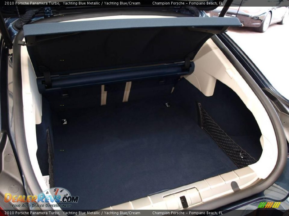 2010 Porsche Panamera Turbo Yachting Blue Metallic / Yachting Blue/Cream Photo #24