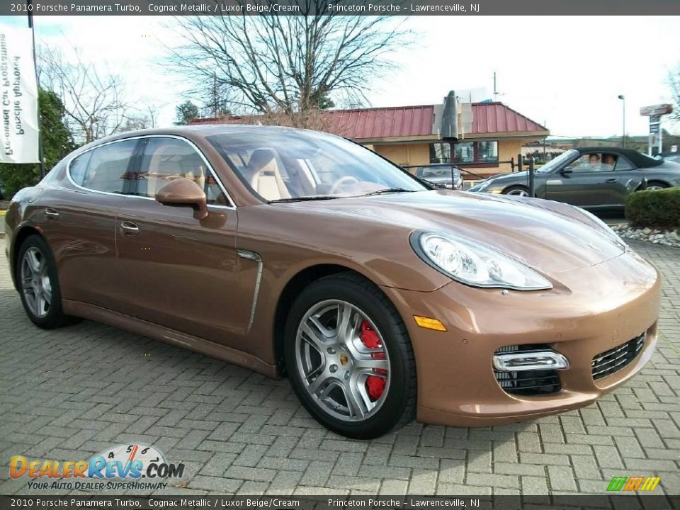 2010 Porsche Panamera Turbo Cognac Metallic / Luxor Beige/Cream Photo #3