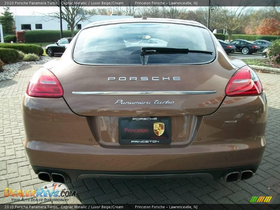 2010 Porsche Panamera Turbo Cognac Metallic / Luxor Beige/Cream Photo #6