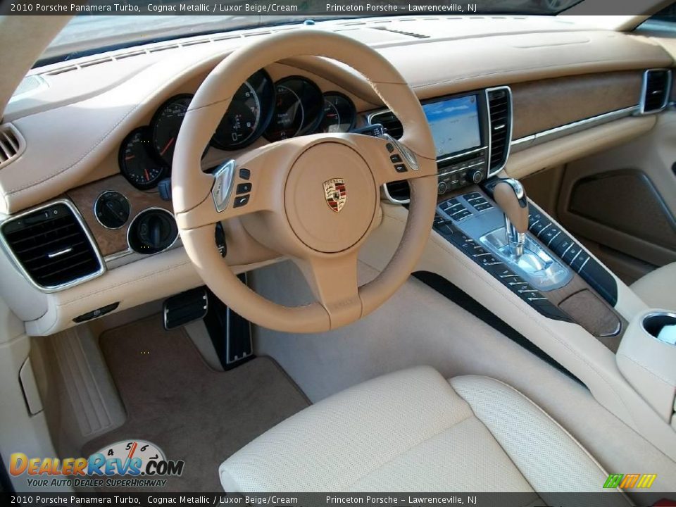 2010 Porsche Panamera Turbo Cognac Metallic / Luxor Beige/Cream Photo #13