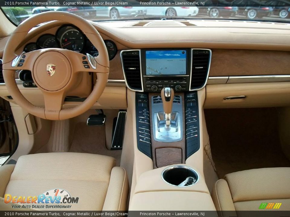 2010 Porsche Panamera Turbo Cognac Metallic / Luxor Beige/Cream Photo #17