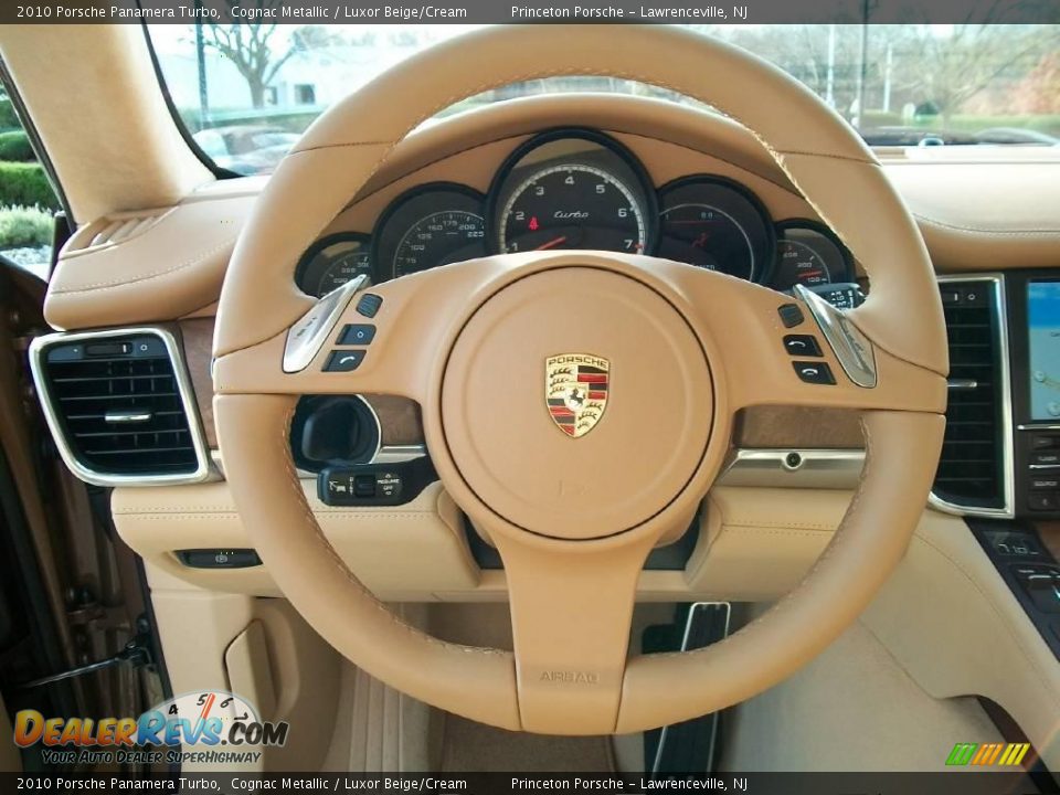 2010 Porsche Panamera Turbo Cognac Metallic / Luxor Beige/Cream Photo #18
