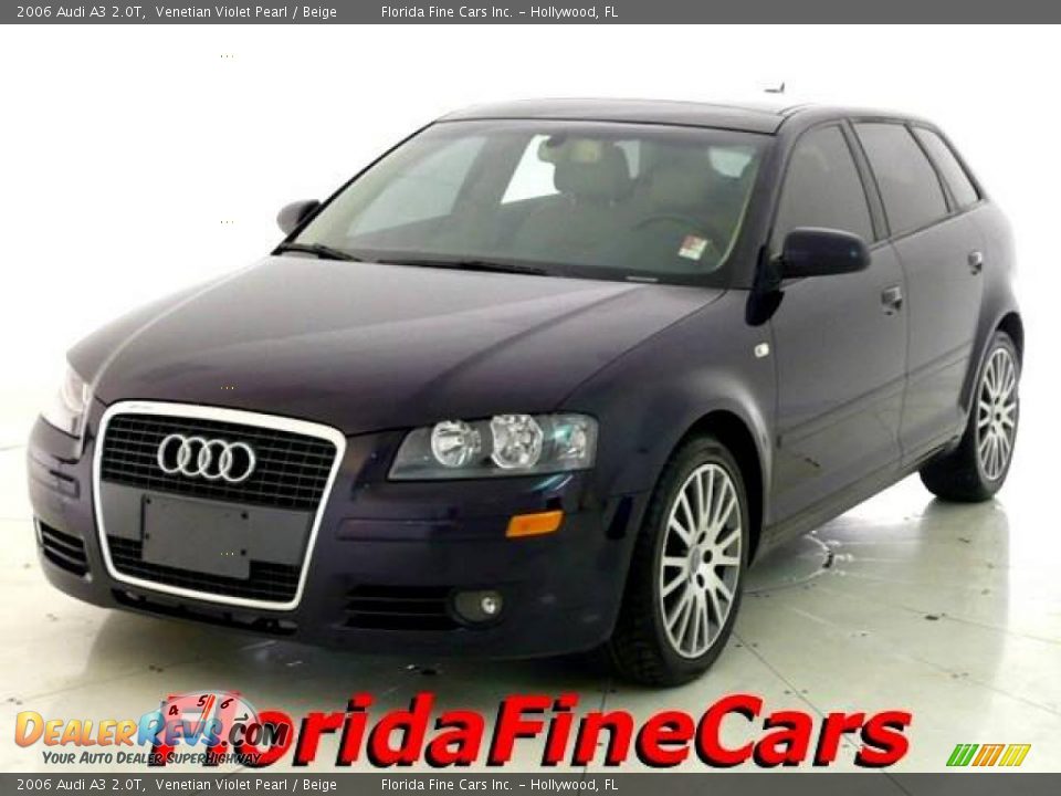2006 Audi A3 2.0T Venetian Violet Pearl / Beige Photo #1