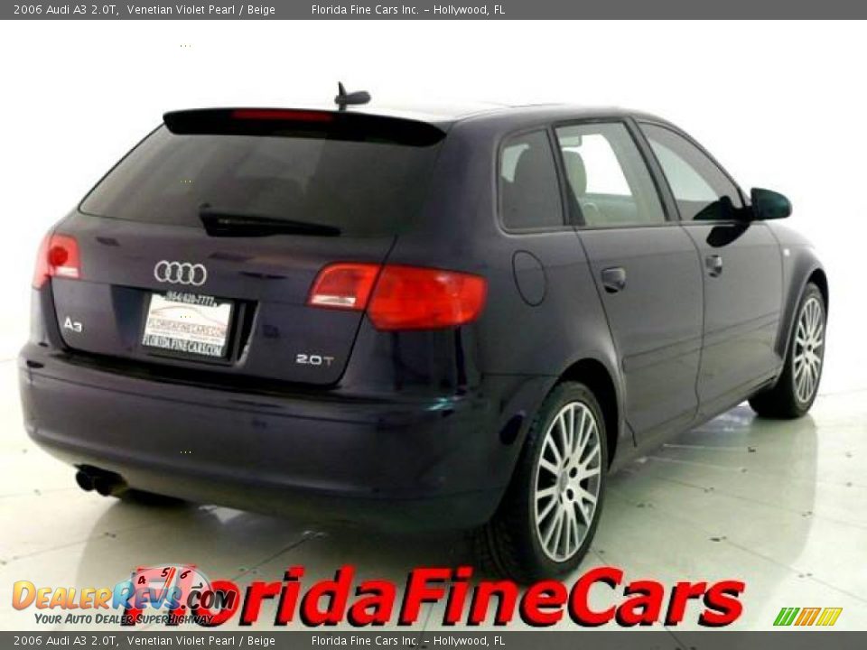 2006 Audi A3 2.0T Venetian Violet Pearl / Beige Photo #2