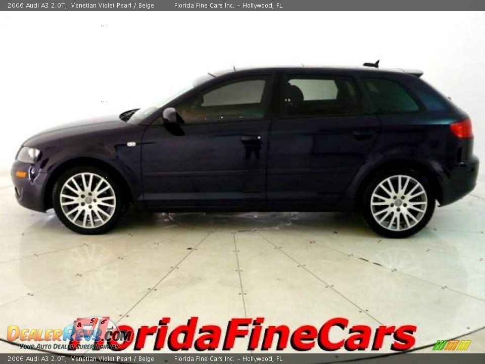 2006 Audi A3 2.0T Venetian Violet Pearl / Beige Photo #3