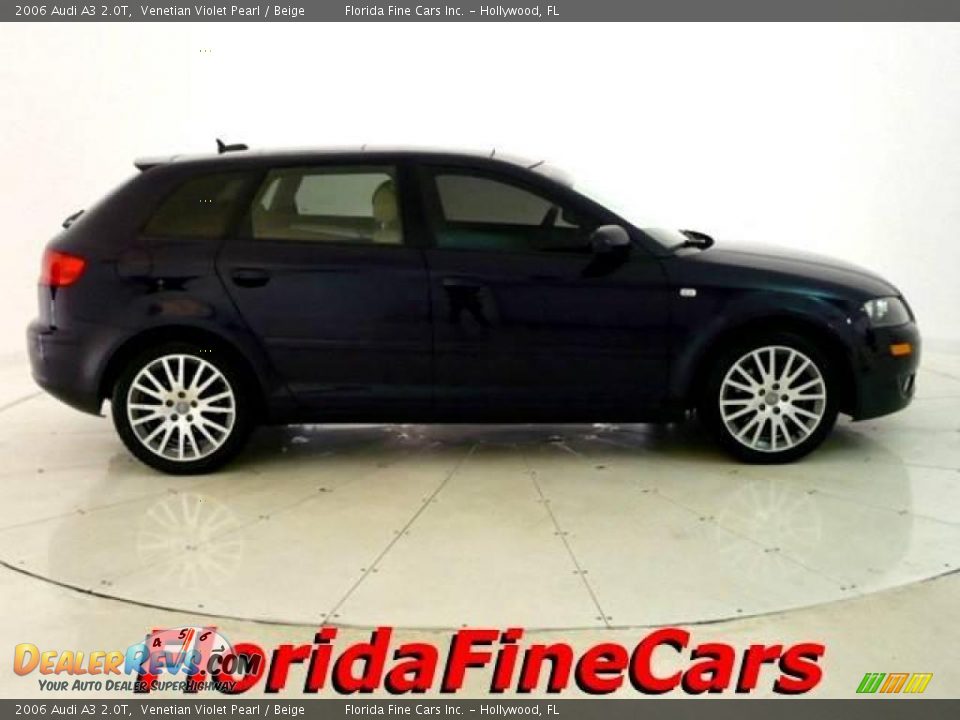 2006 Audi A3 2.0T Venetian Violet Pearl / Beige Photo #4