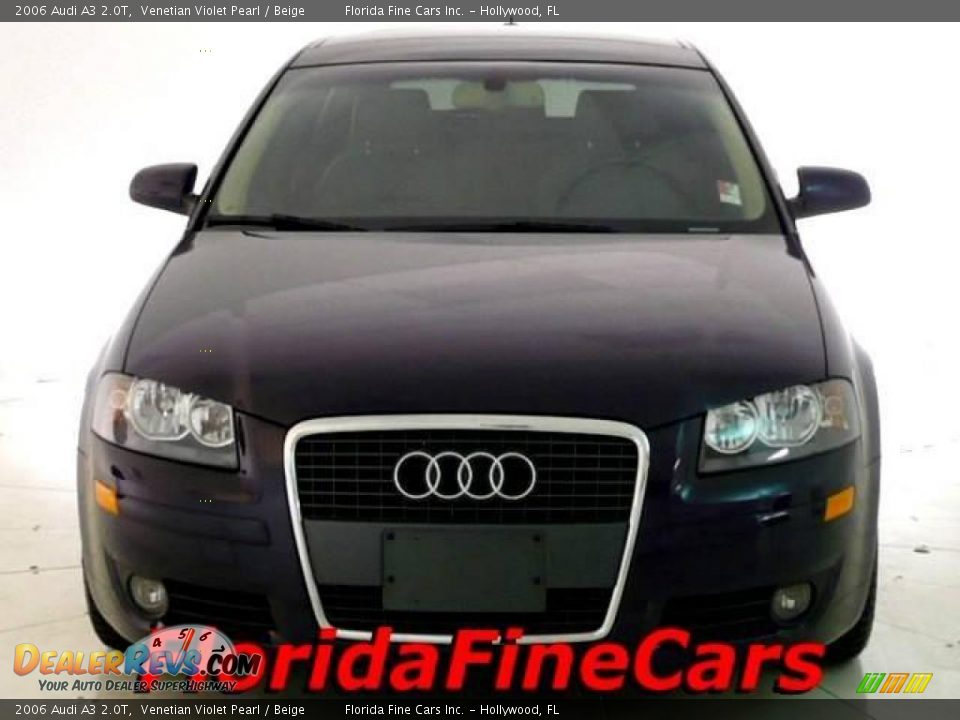 2006 Audi A3 2.0T Venetian Violet Pearl / Beige Photo #5