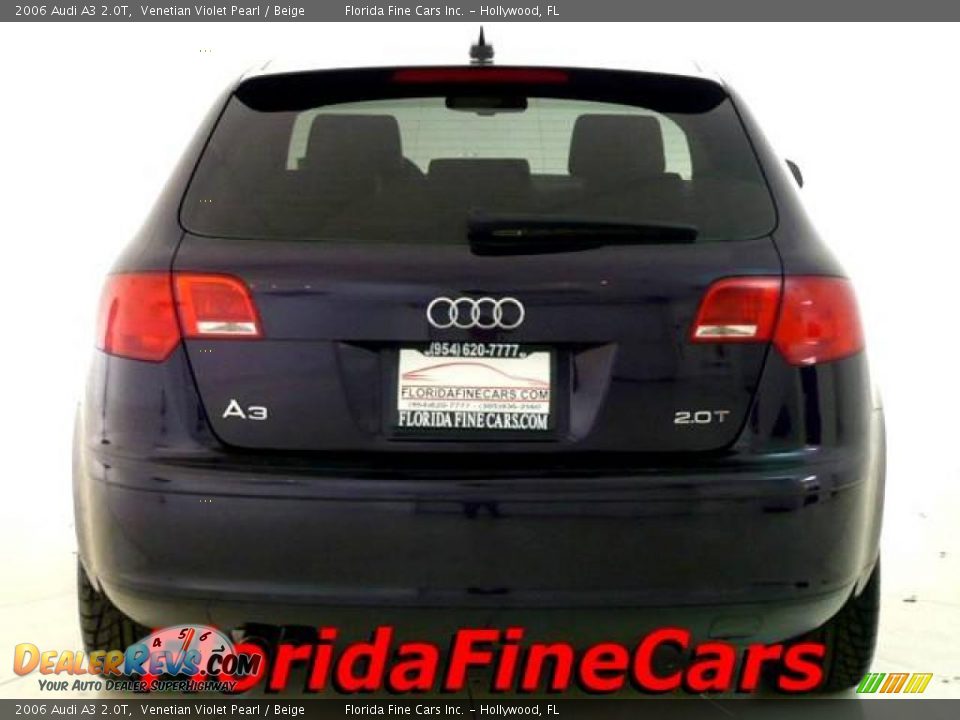 2006 Audi A3 2.0T Venetian Violet Pearl / Beige Photo #6